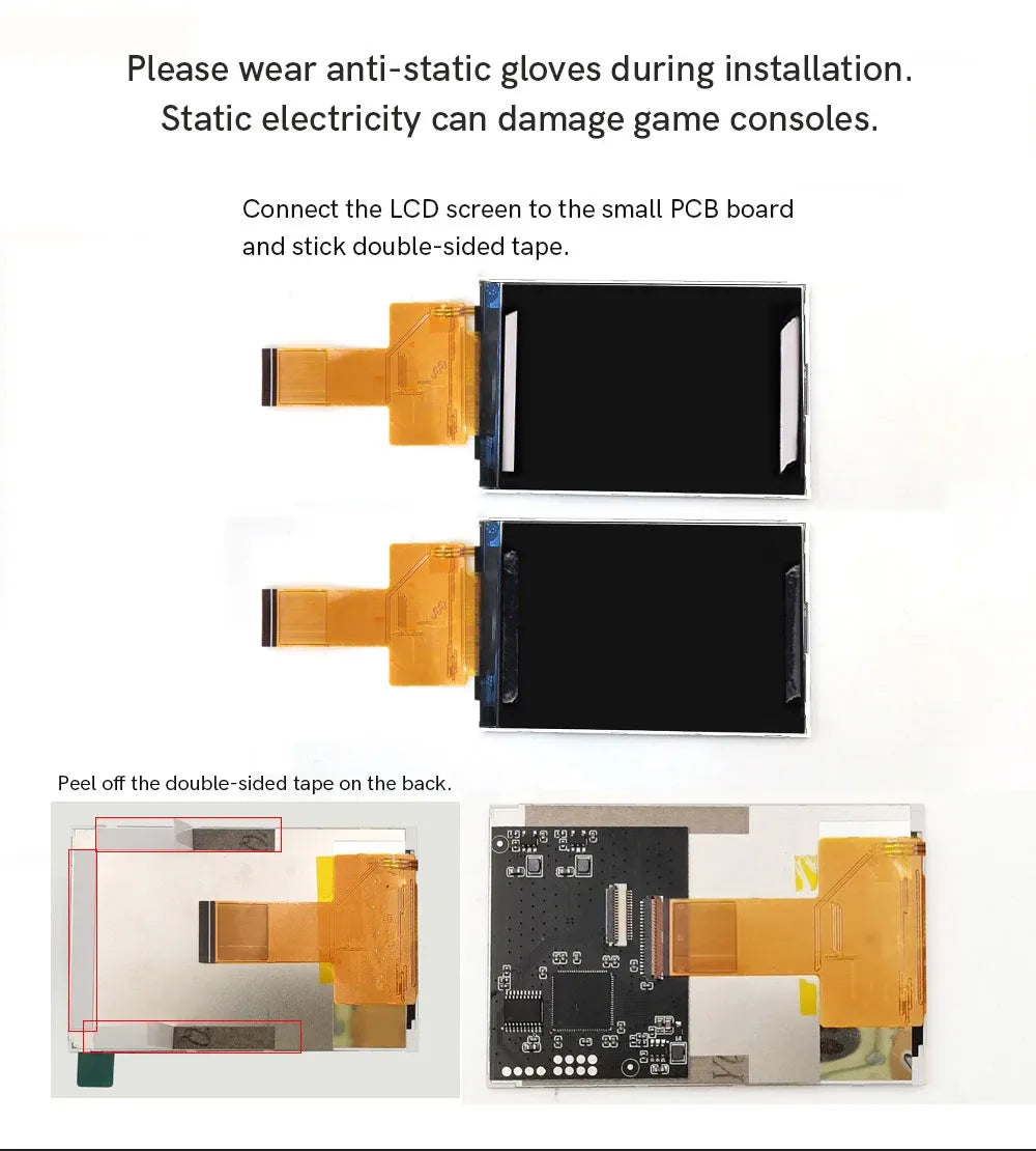 GAMEBOX DMG V5 PRO IPS SCREEN INSTALLATION INSTRUCTIONS