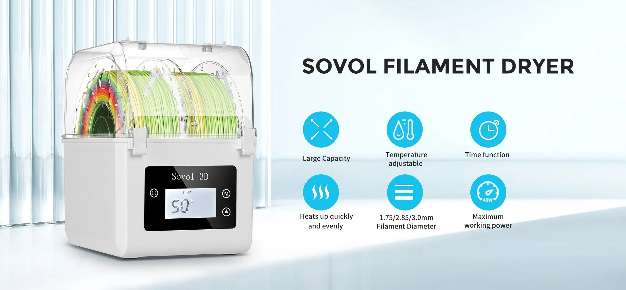 Sovol SH01 Filament Dryer: Keep your filament in prime condition