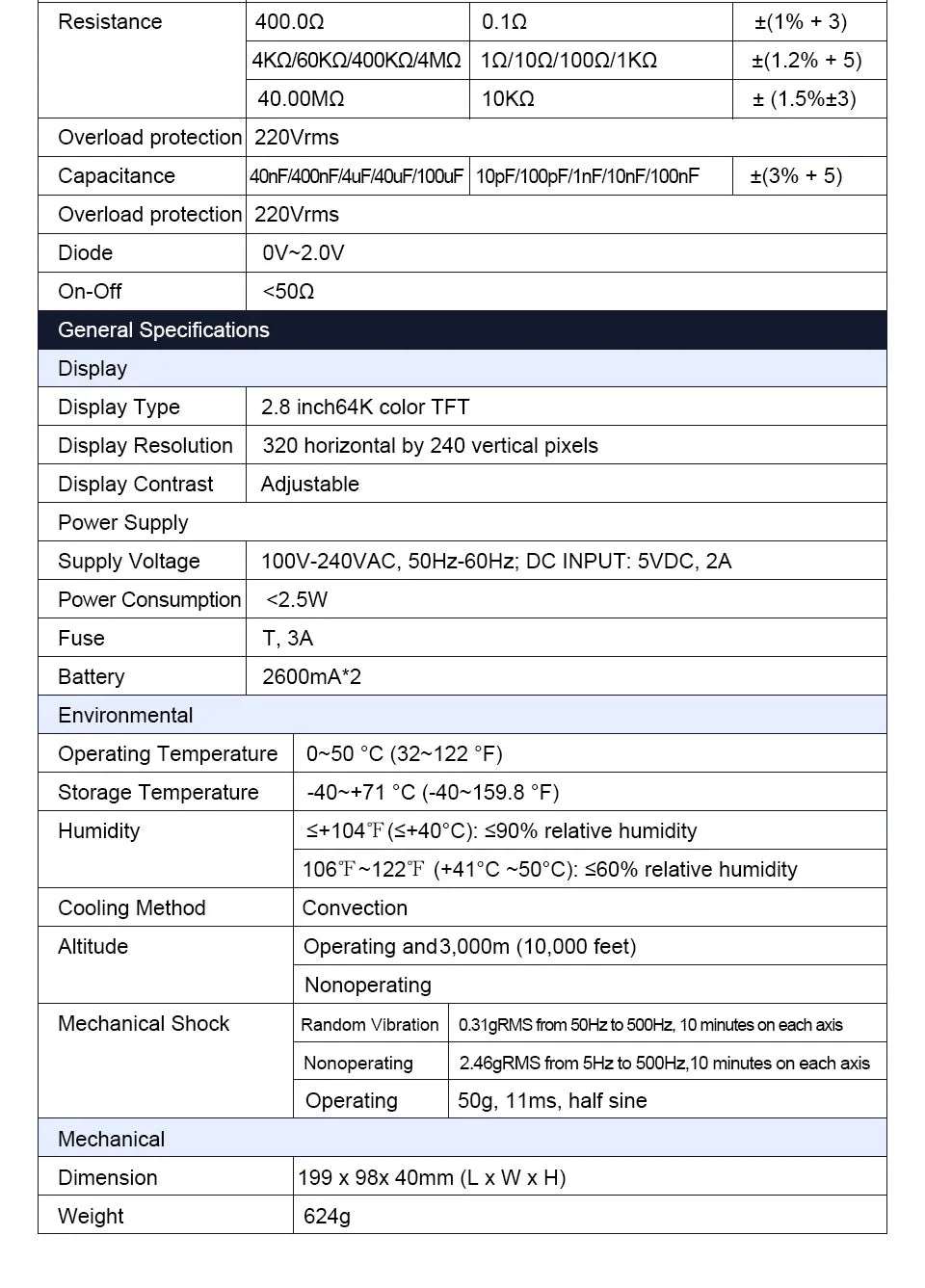 Hantek 2000 series 3-in-1 Digital Oscilloscope Waveform Generator Multimeter