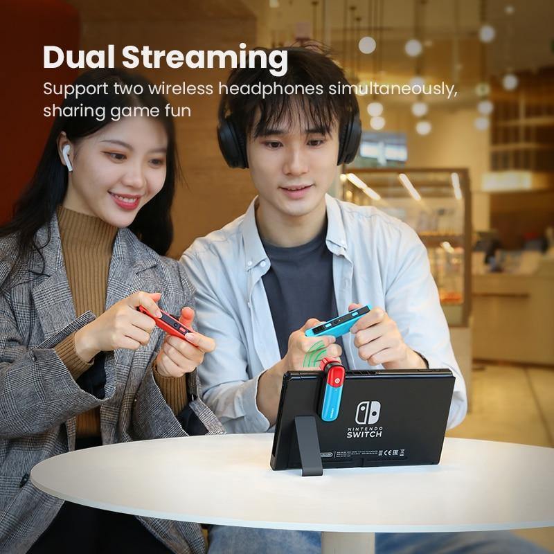 UGREEN Bluetooth 5.0 3.5mm Wireless Audio Transmitter Adapter for Nintendo Switch APTX LL - NSE Imports