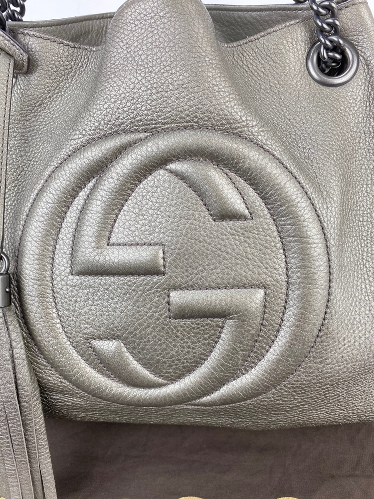 gucci pewter handbag