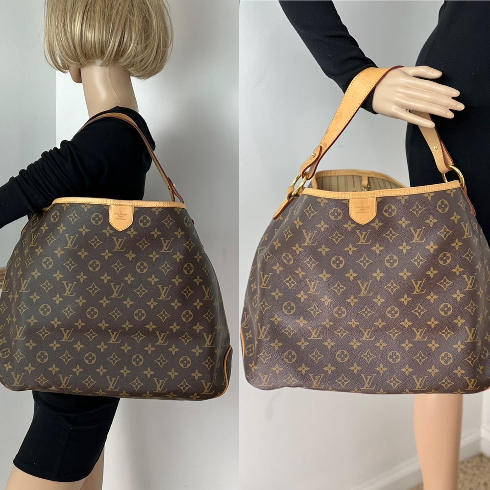 LOUIS VUITTON Damier Ebene Delightful MM Bag. - Bukowskis