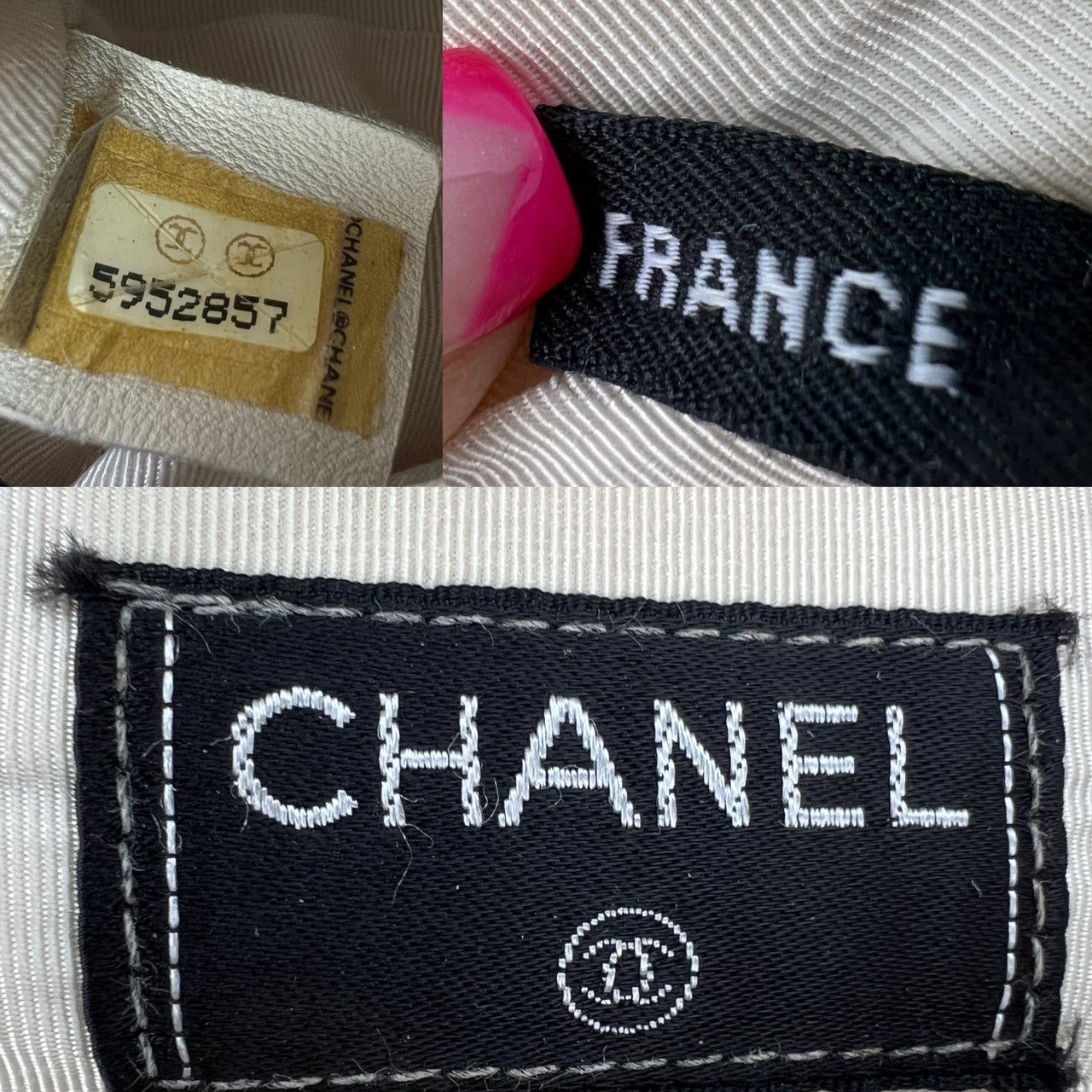 Chanel 96P 46 Cardigan White  AMORE Vintage Tokyo