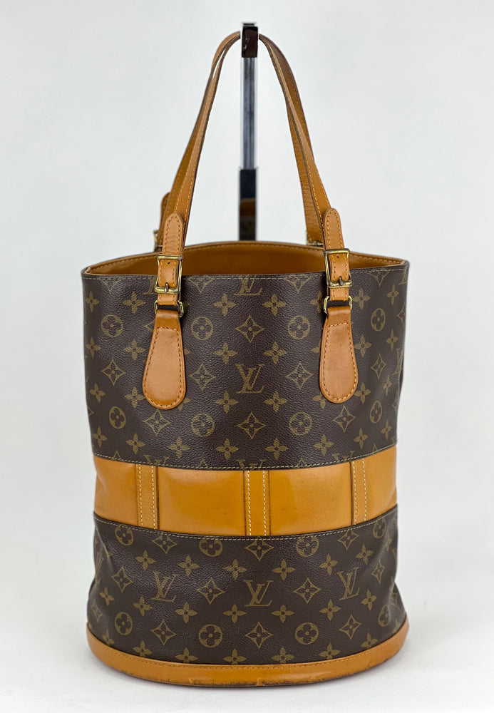 LOUIS VUITTON Handbag Sac Shopping Monogram Canvas Tote Bag W/Added Insert  A852