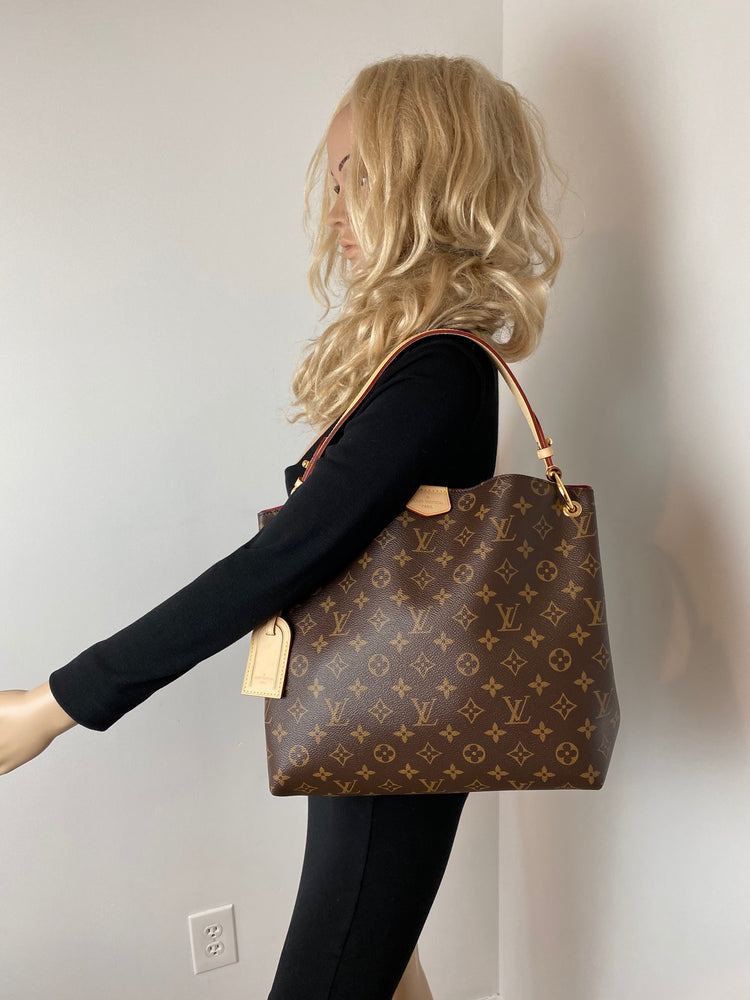 Louis Vuitton GRACEFUL PM MONOGRAM Hand Bag M43700 New ...