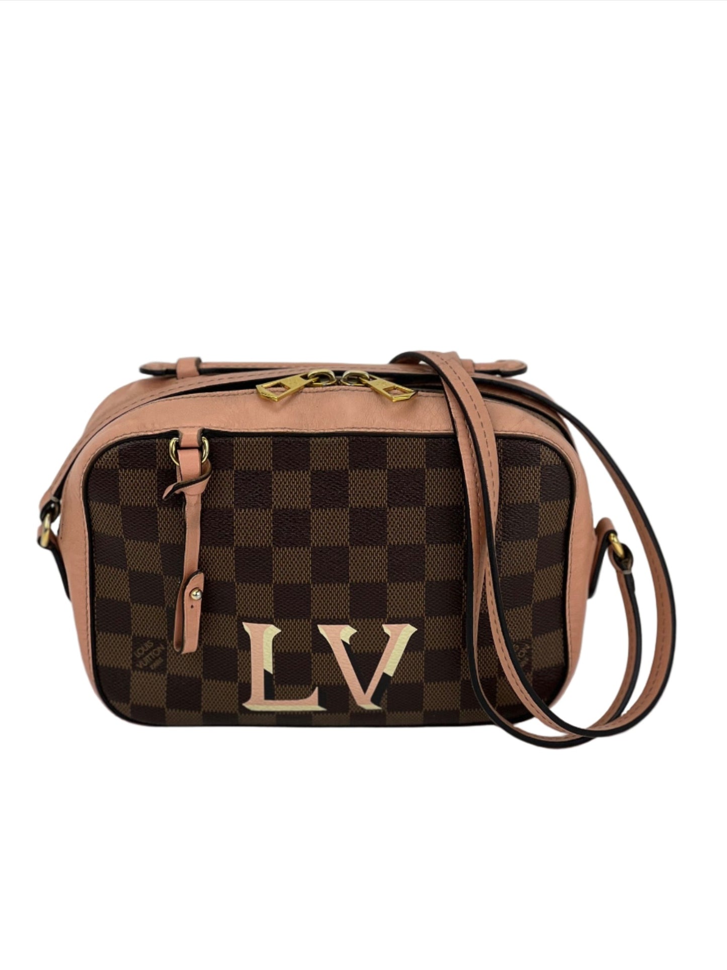 Louis Vuitton Keepall 50B Glitter Silver in Cowhide Leather with