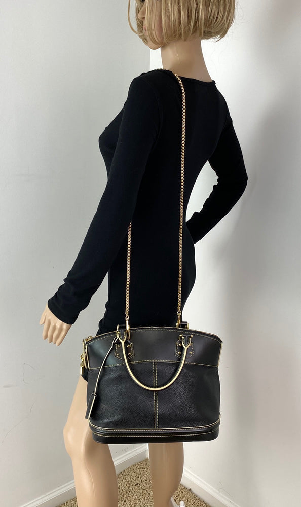 Louis Vuitton Lockit PM Women's Noir Black Leather Hand Shoulde – Debsluxurycloset