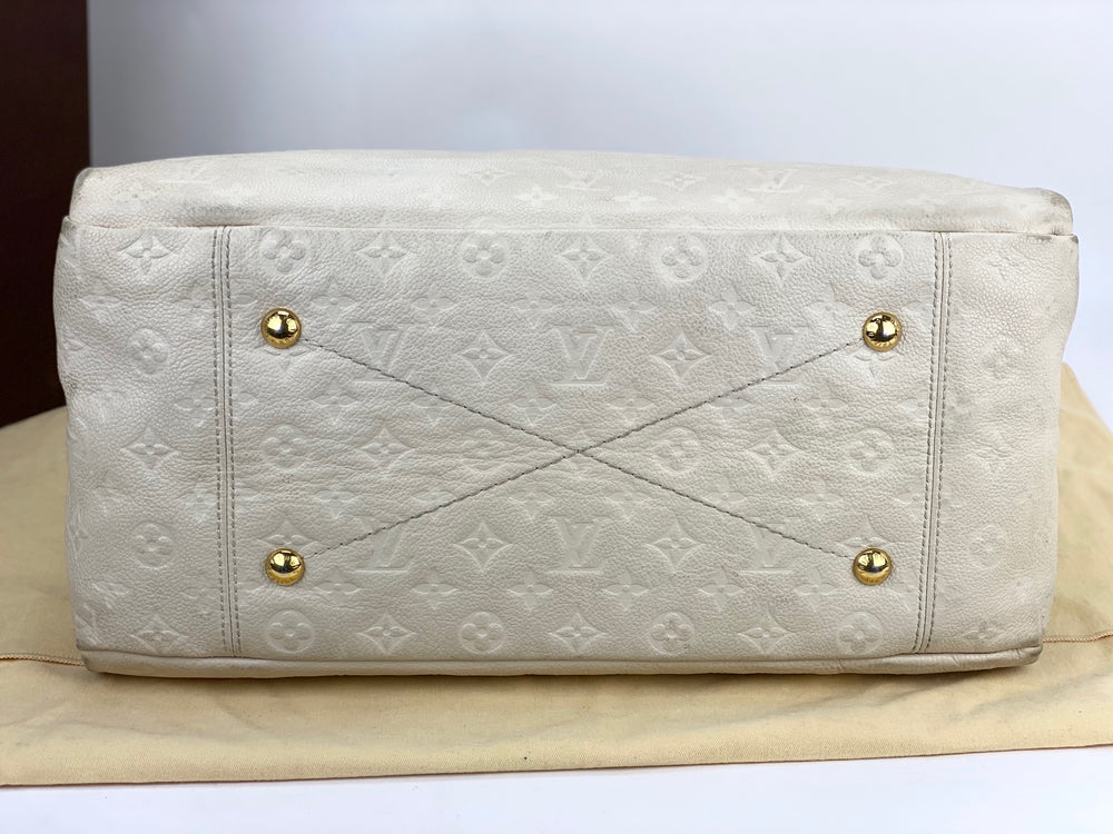 What Goes Around Comes Around Louis Vuitton White Empreinte Artsy