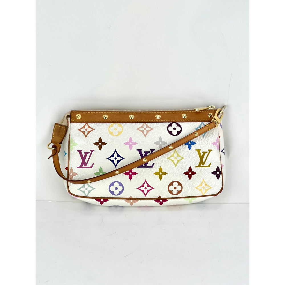 Louis Vuitton White Damier Azur Pochette Accessoires Cloth ref.791433 -  Joli Closet