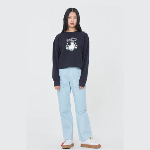 Romantic Crown Woman Rabbit Sweatshirt
