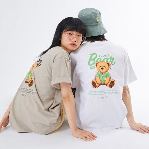 Teddy Island Big Hawaii Teddy Bear T-shirt - STYLEUPK
