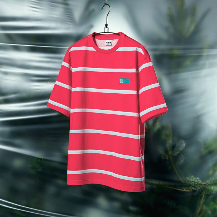 Fila Bts Project 7 Back To Nature Multi Stripe T Shirt Styleupk