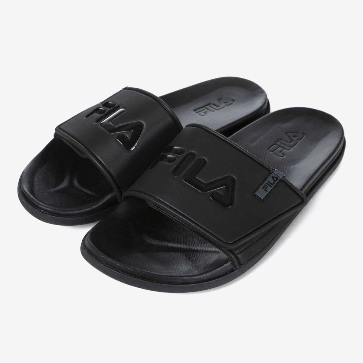 rent volleyball dukke Fila Sleek Tender Velcro Black Slippers — STYLEUPK