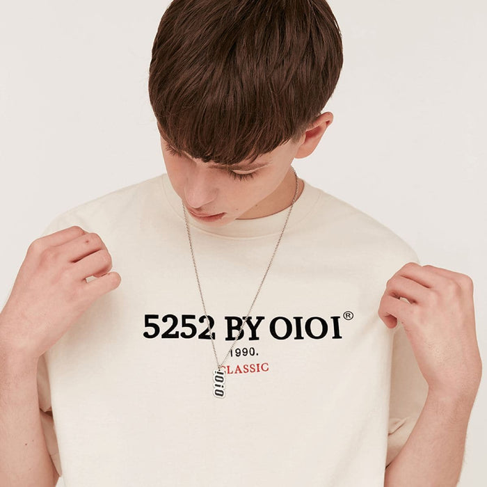 Oioi Heritageserifロゴ特大tシャツクリーム Styleupk