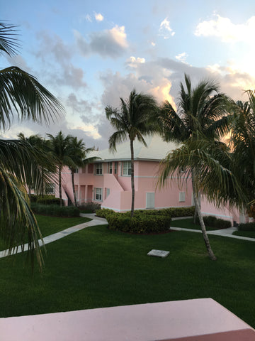 Bahama Beach club in Abaco, Bahamas that inspires the ABACO red currant candle by Malibu Apothecary