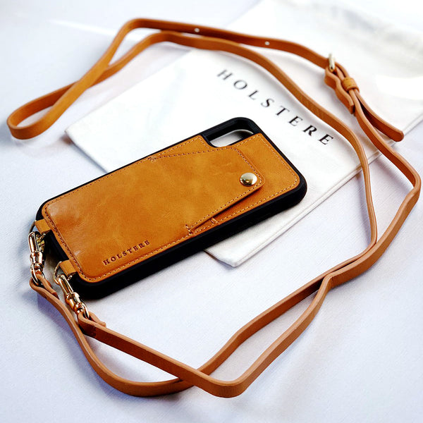 HOLSTERE - Genuine Leather iPhone Case Crossbody - Free Your Hands