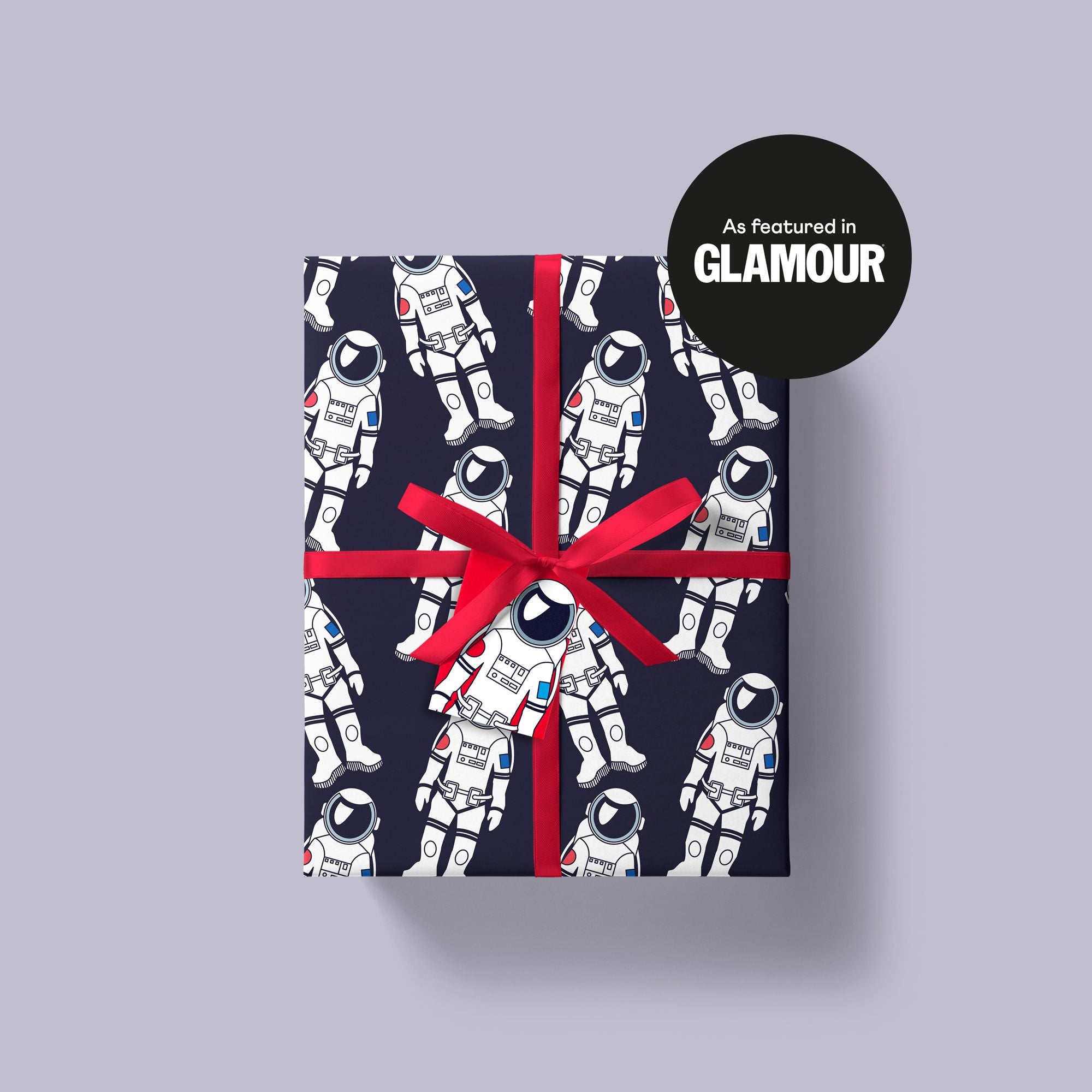 glamour magazine storigraphic blast off wrapping paper