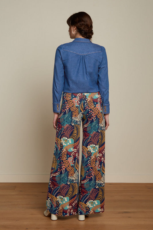 King Louie Border Palazzo Pants Nightingale