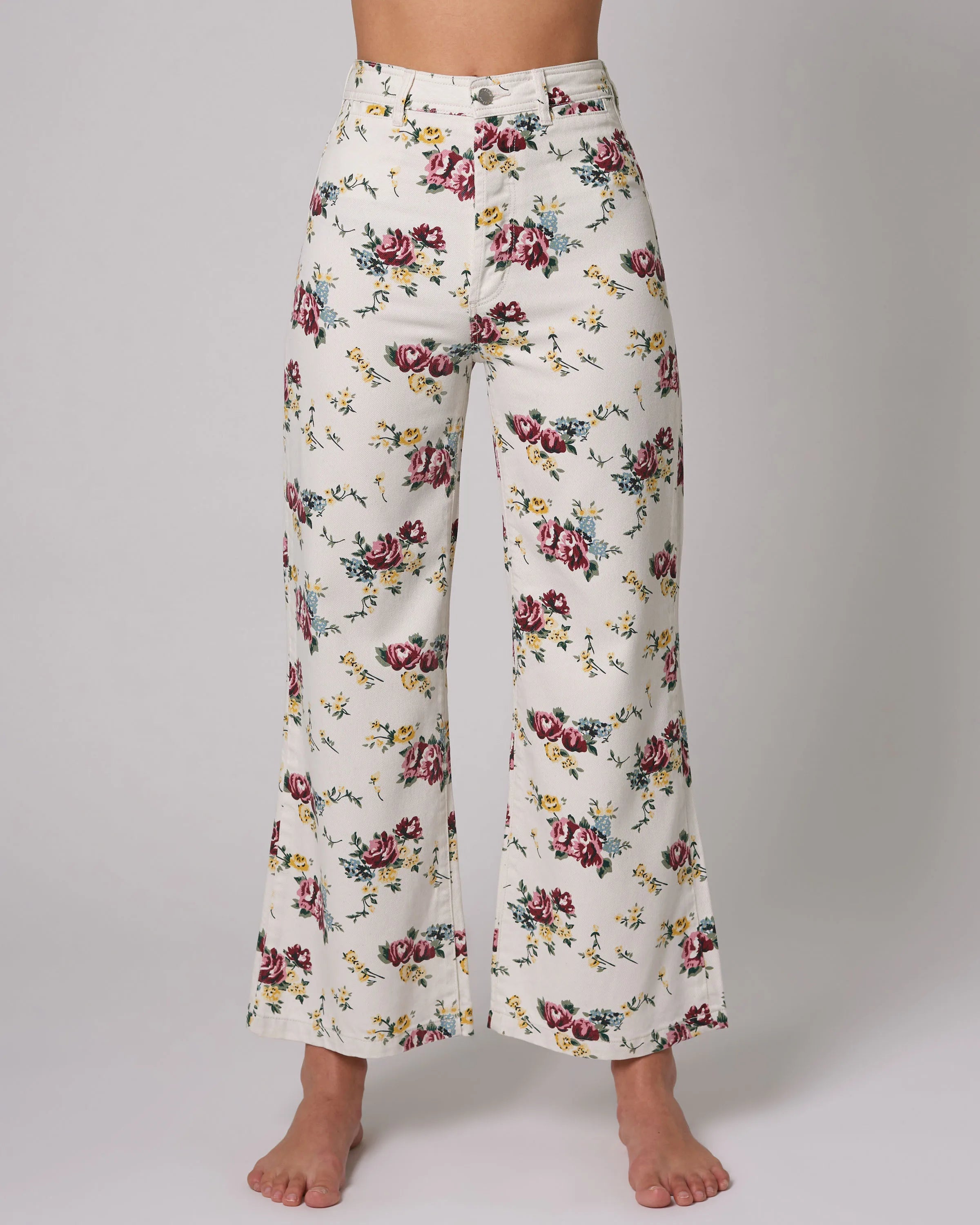 Rolla's Sailor Pant Floral Cream