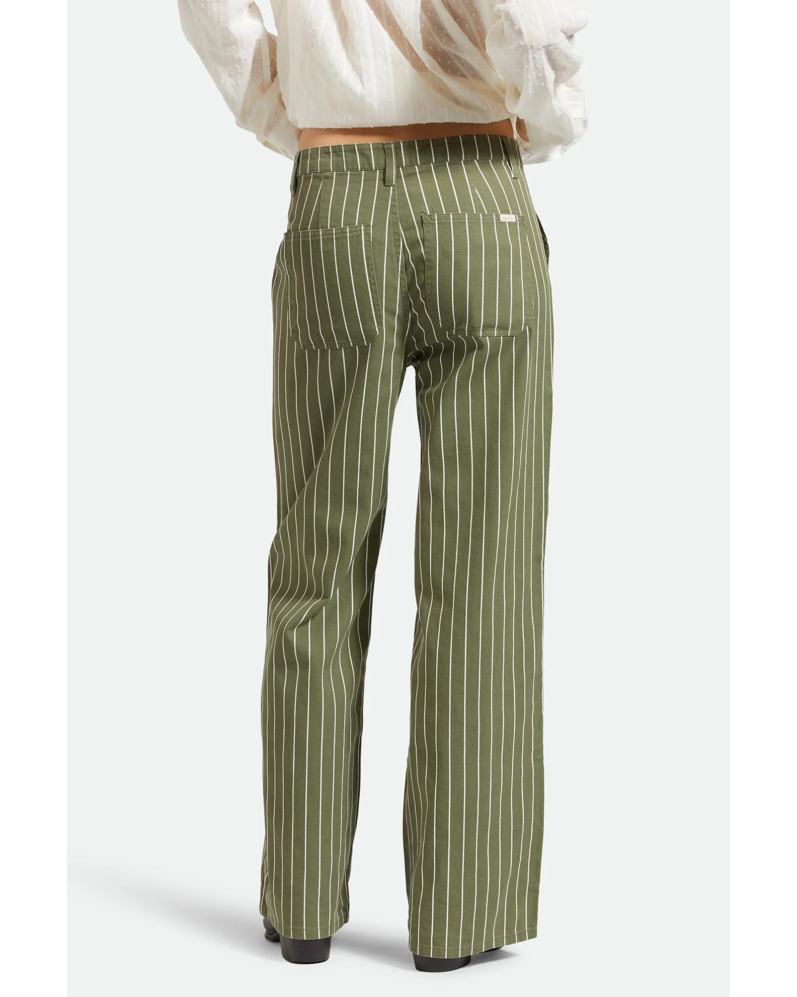 Brixton Vintage Military LW Pant Olive Surplus Pinstripe