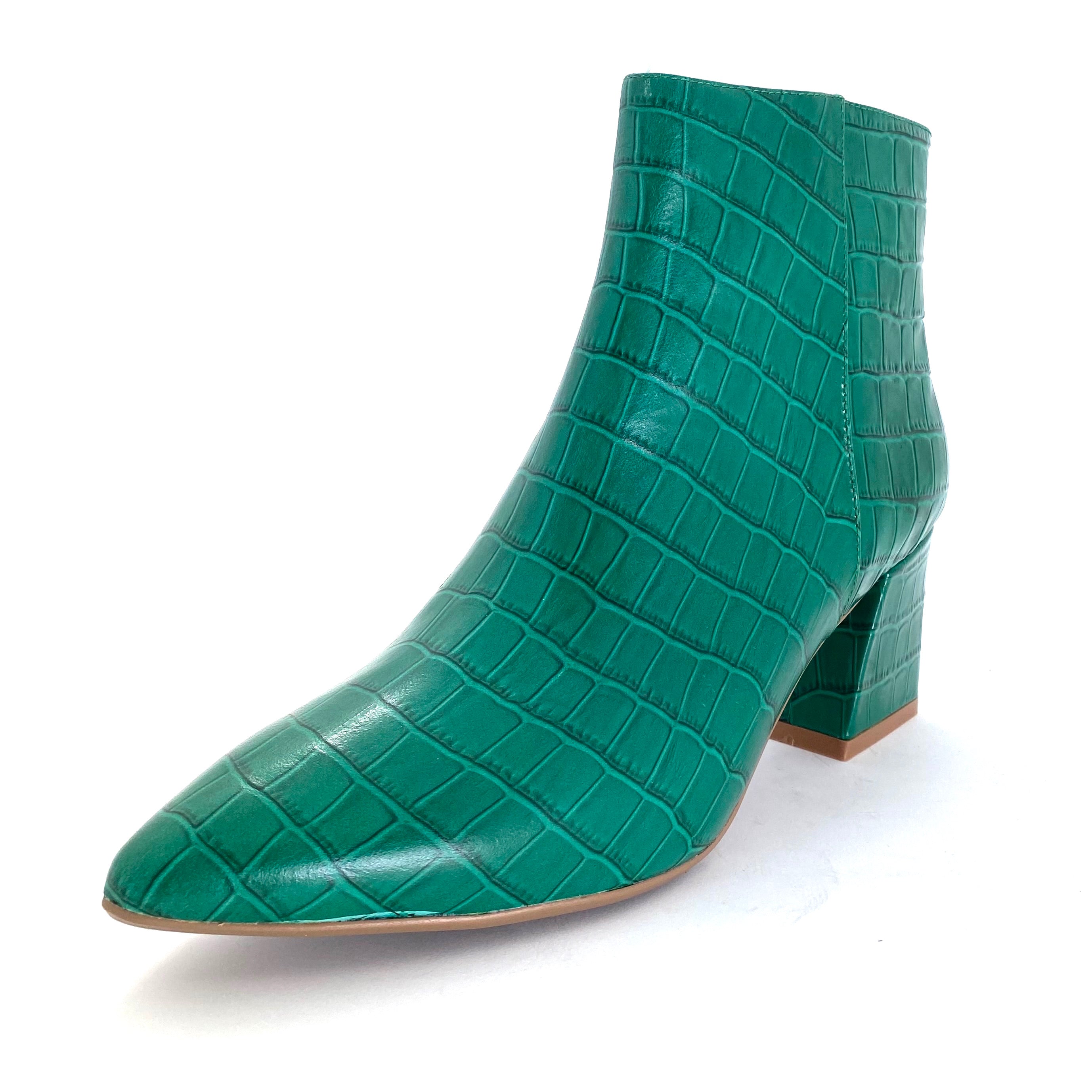 Django & Juliette Mieke Emerald Croc Leather