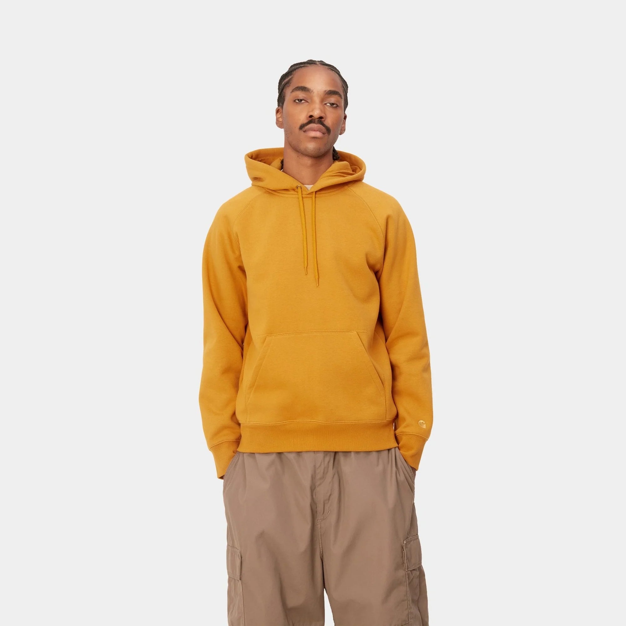 Carhartt WIP Hooded Chase Sweat Buckthorn/Gold