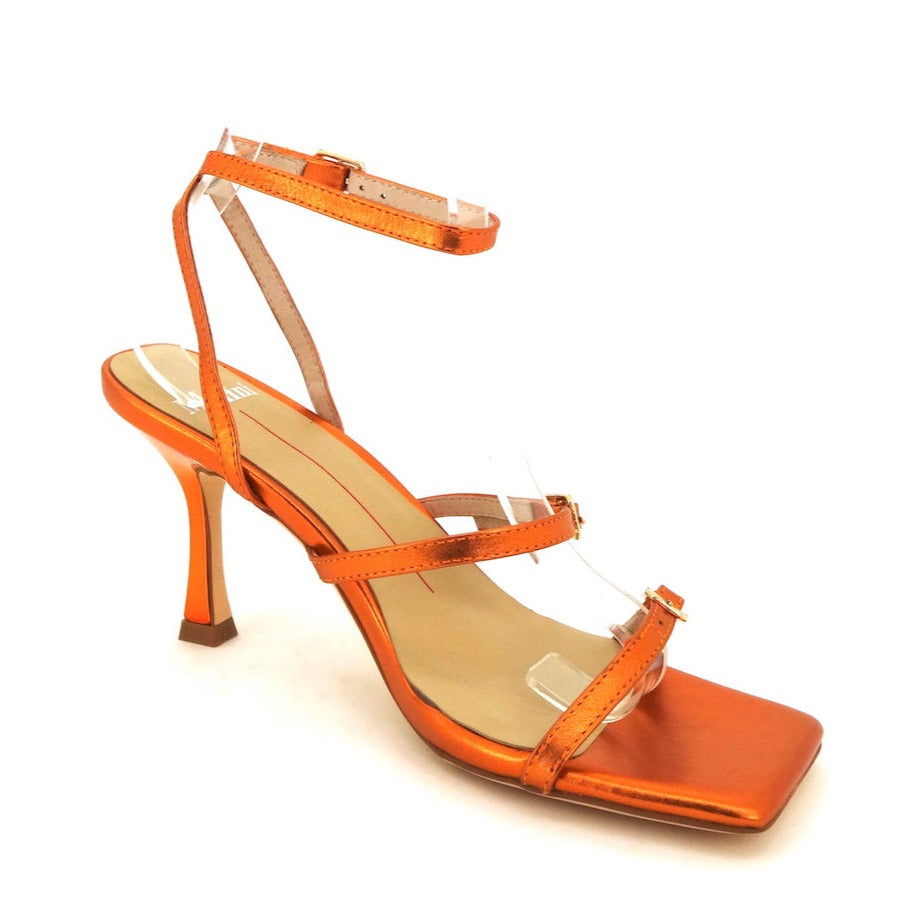 Mollini Wova Orange Metallic Leather