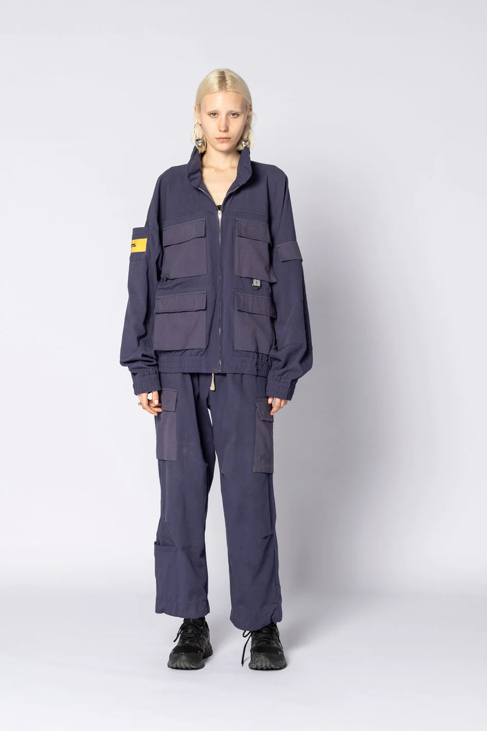 Double Rainbouu Navy Cargo Jacket