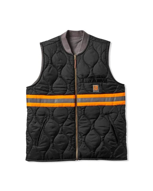 Brixton Builders Abraham Rev Vest Charcoal/Black