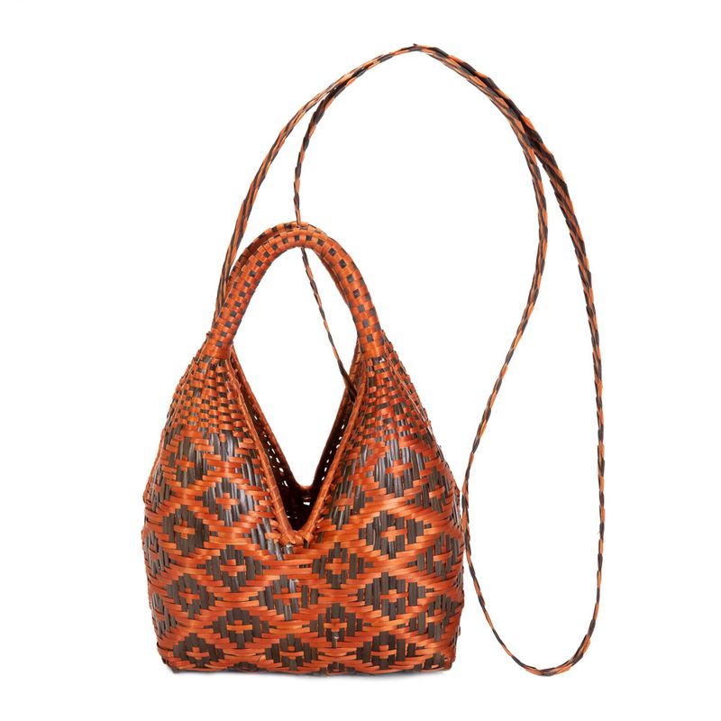 Artesanias De Colombia Angular Indigenous Guapi Mini Basket with Strap