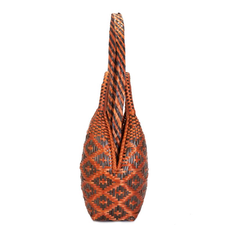 Artesanias De Colombia Angular Indigenous Guapi Mini Basket with Strap