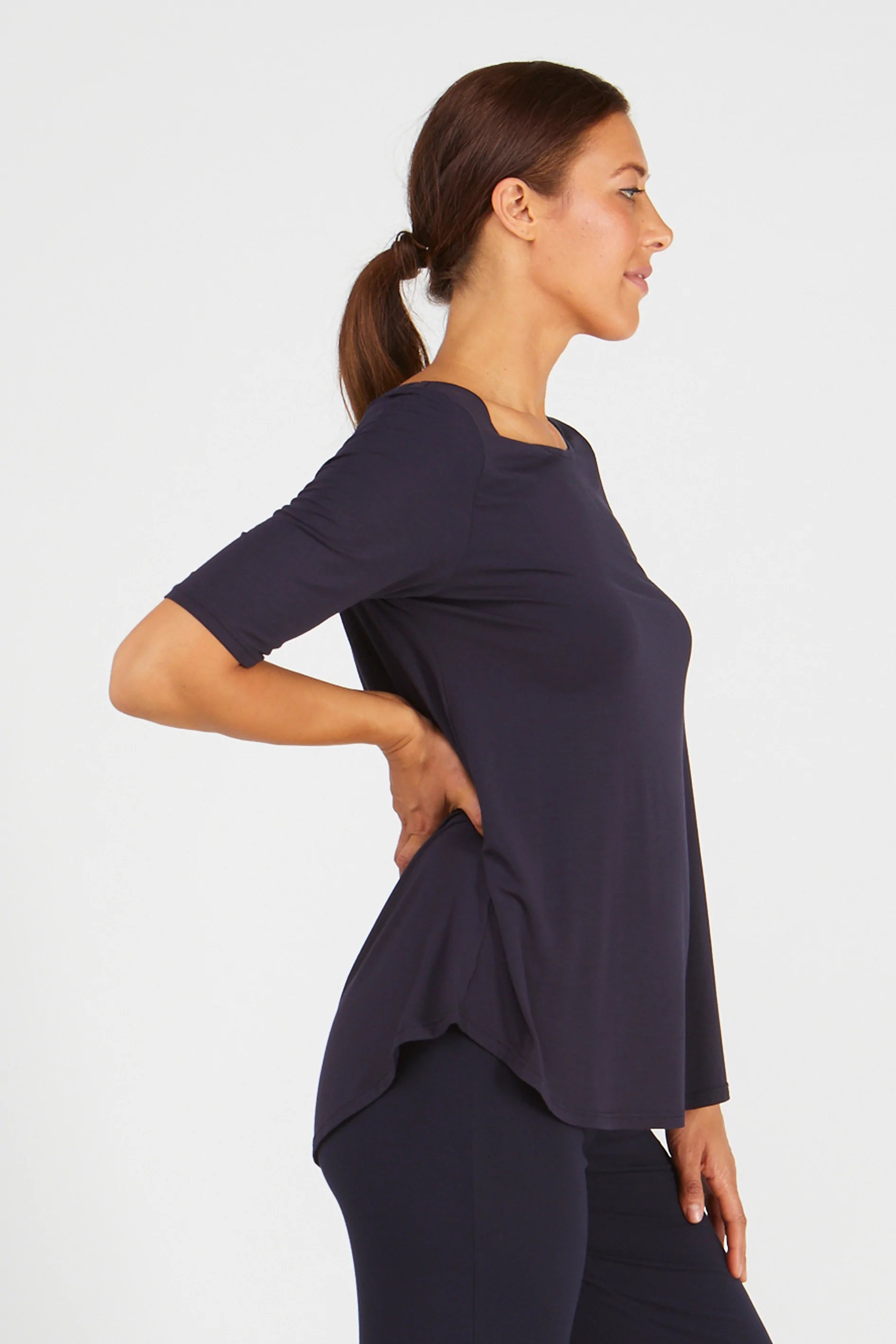 Tani New Elbow Tee 79765 French Navy