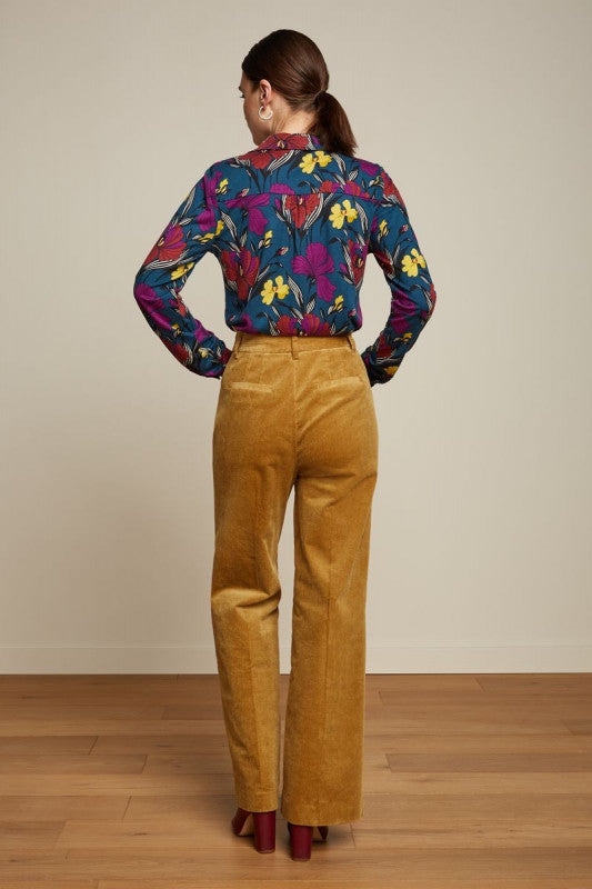 King Louie Marcie Pants Corduroy Mustard Gold