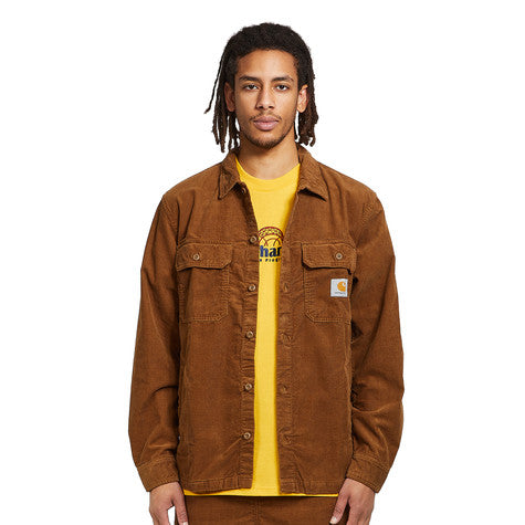 Carhartt WIP Dixon Shirt Jac Hamilton Brown Rinsed