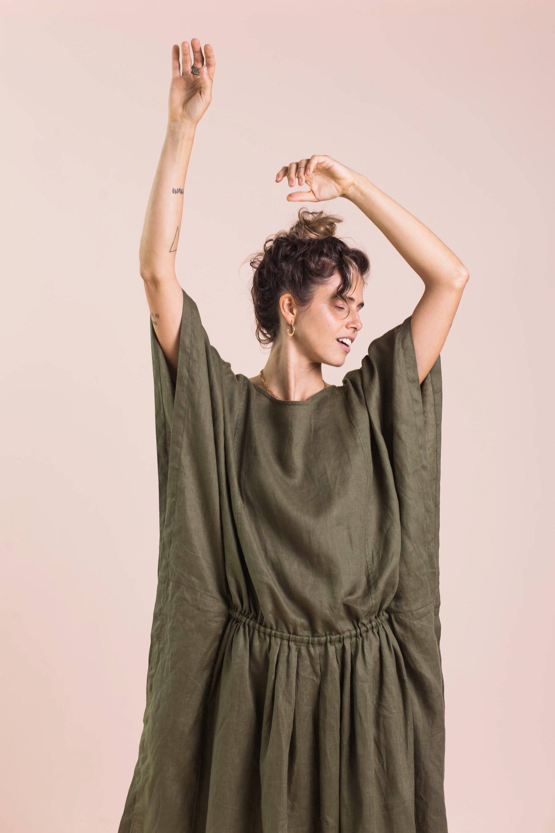 Lazybones Bailey Dress Olive