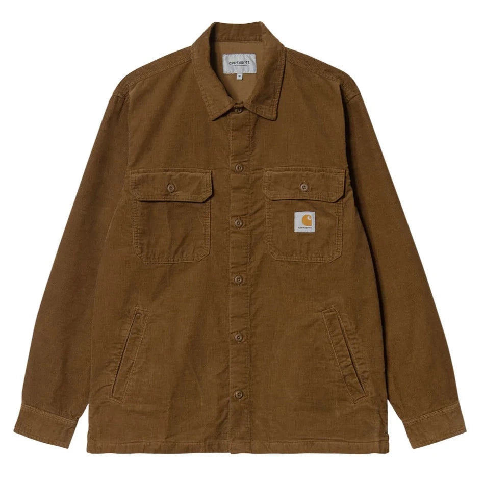 Carhartt WIP Dixon Shirt Jac Hamilton Brown Rinsed