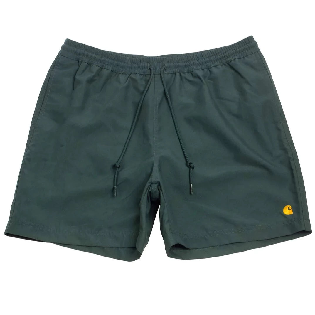 Carhartt WIP Chase Swim Trunks Juniper/Gold