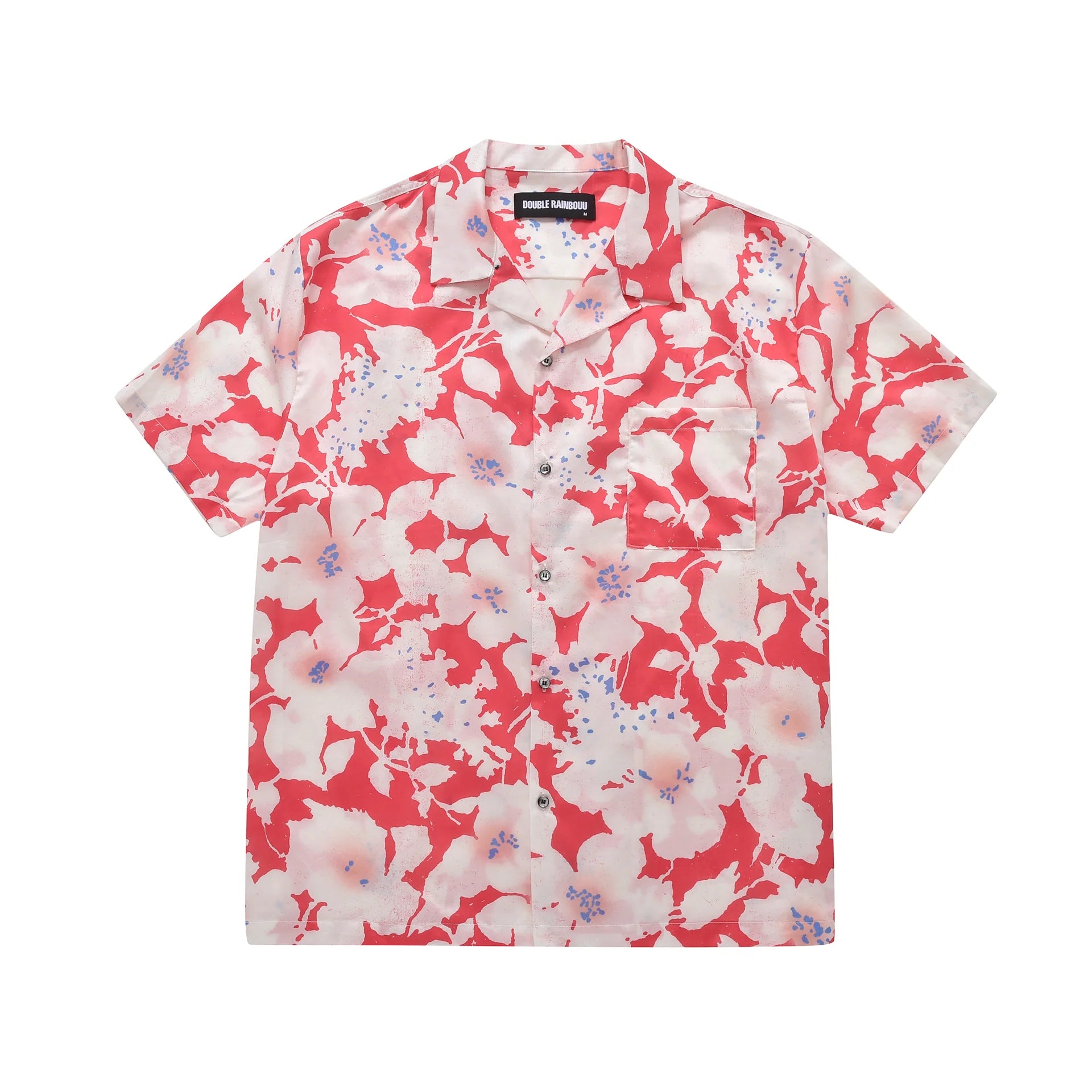 Double Rainbouu Cloud Control S/S Red Hawaiian Shirt