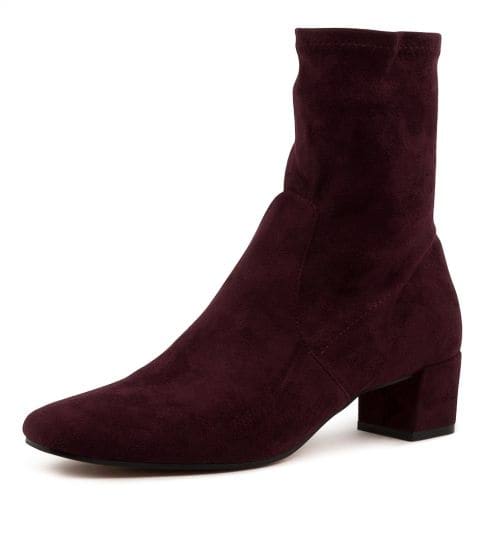 Django & Juliette Hartful Mulberry Stretch Microsuede