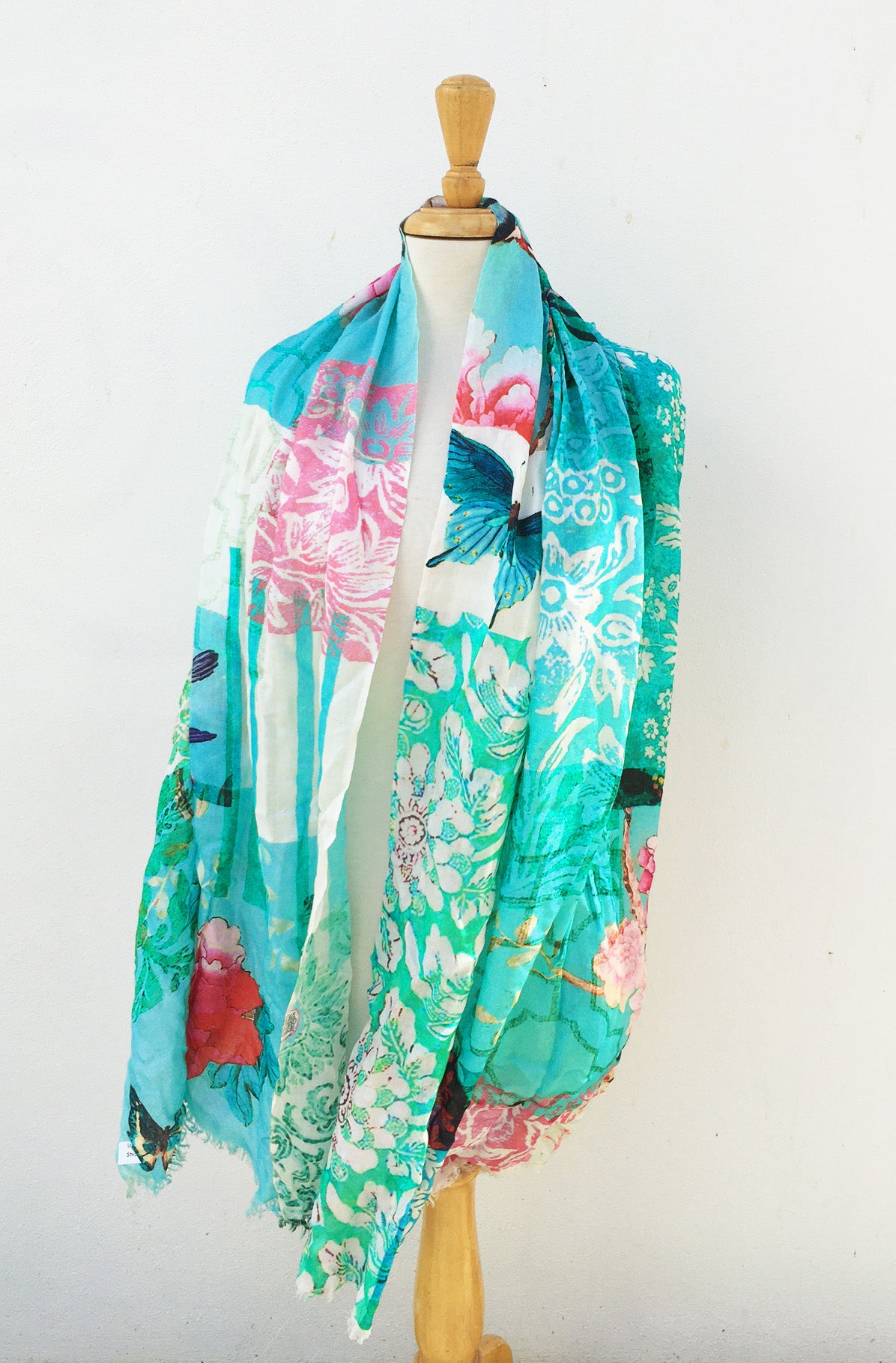 Gypsiana Long Modal Scarf Gazebo Turquoise