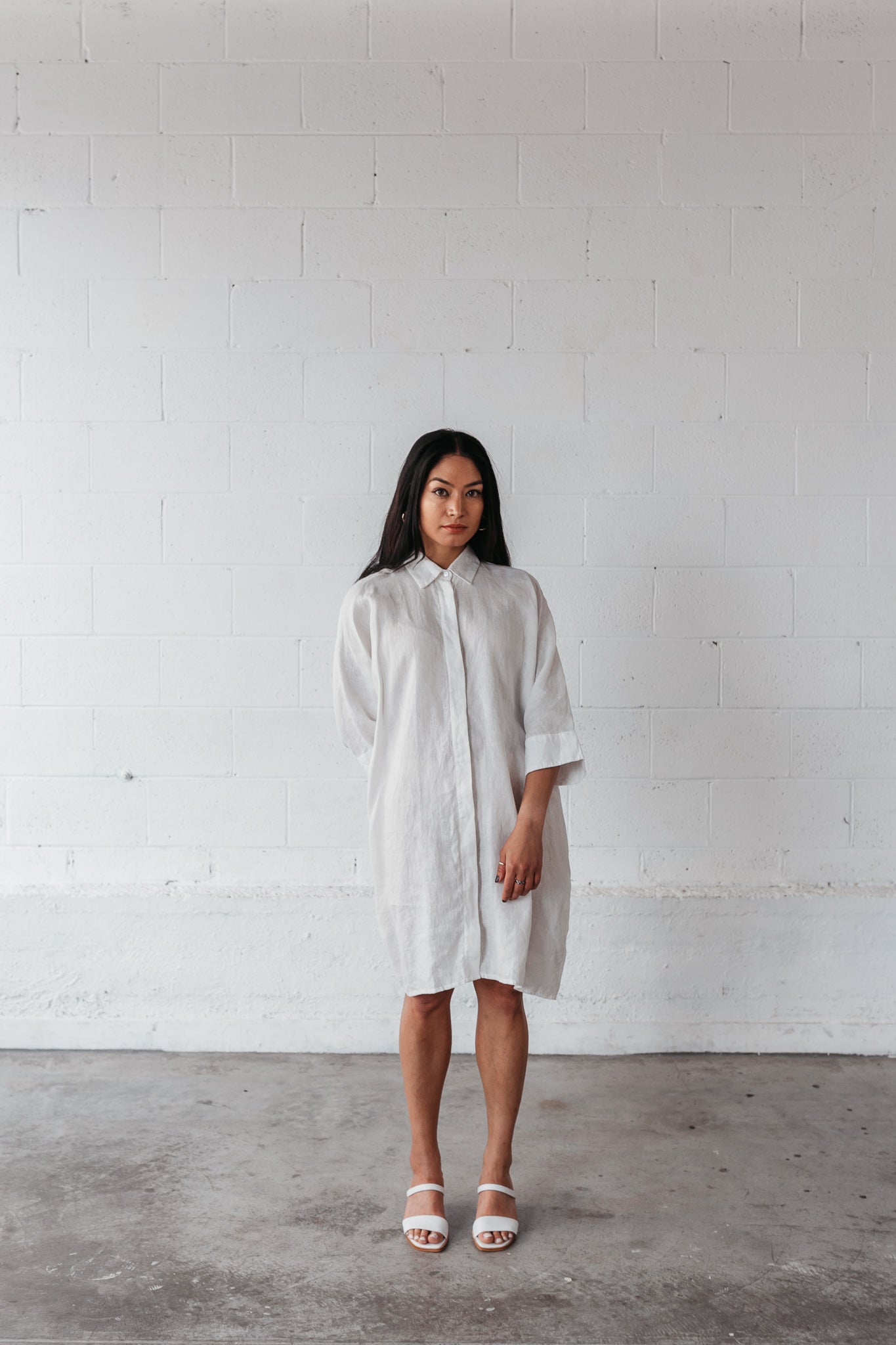 MGSC Grace Button Up Dress Natural