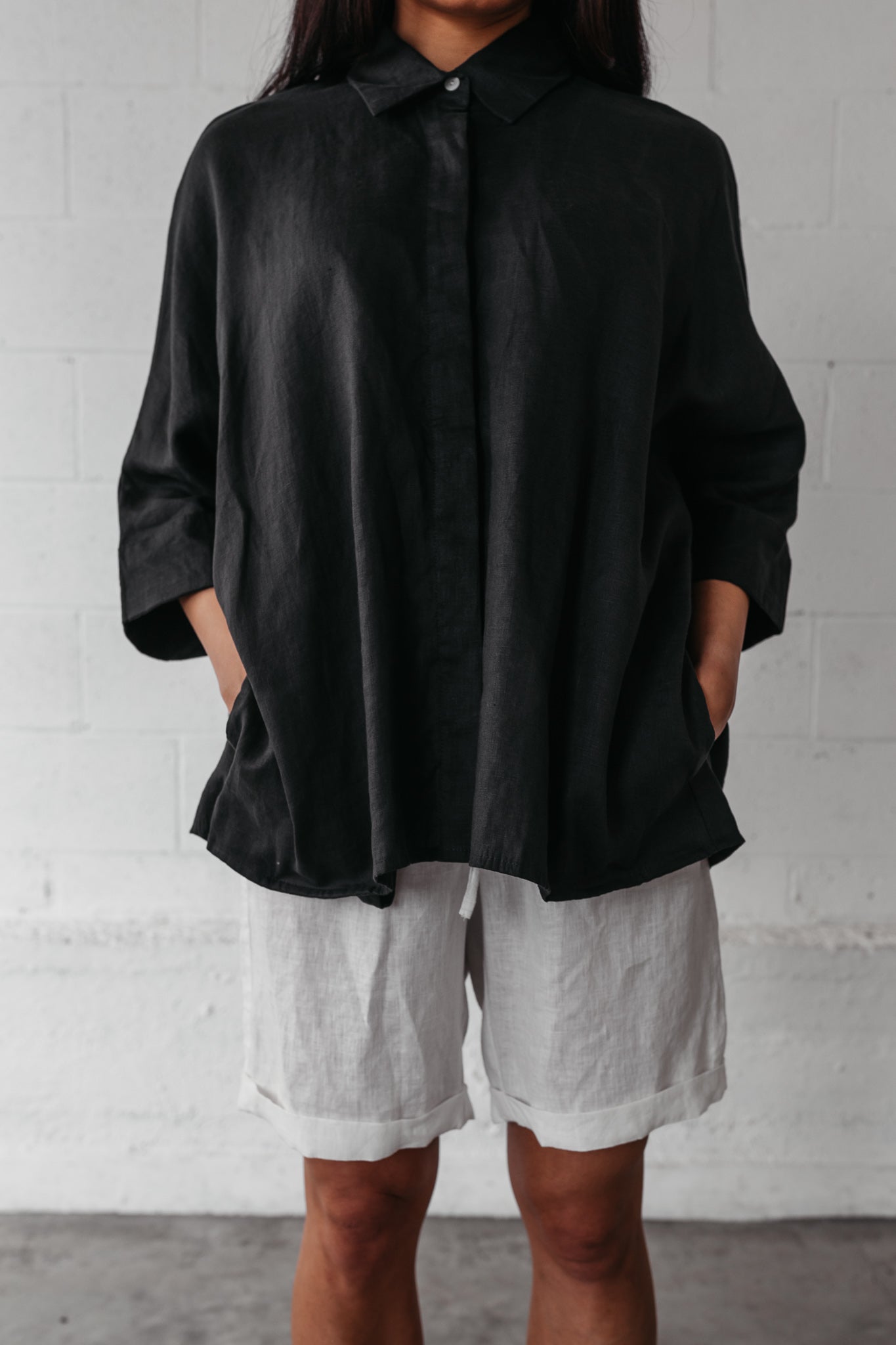 MGSC Janet Button Up Shirt Black Bean