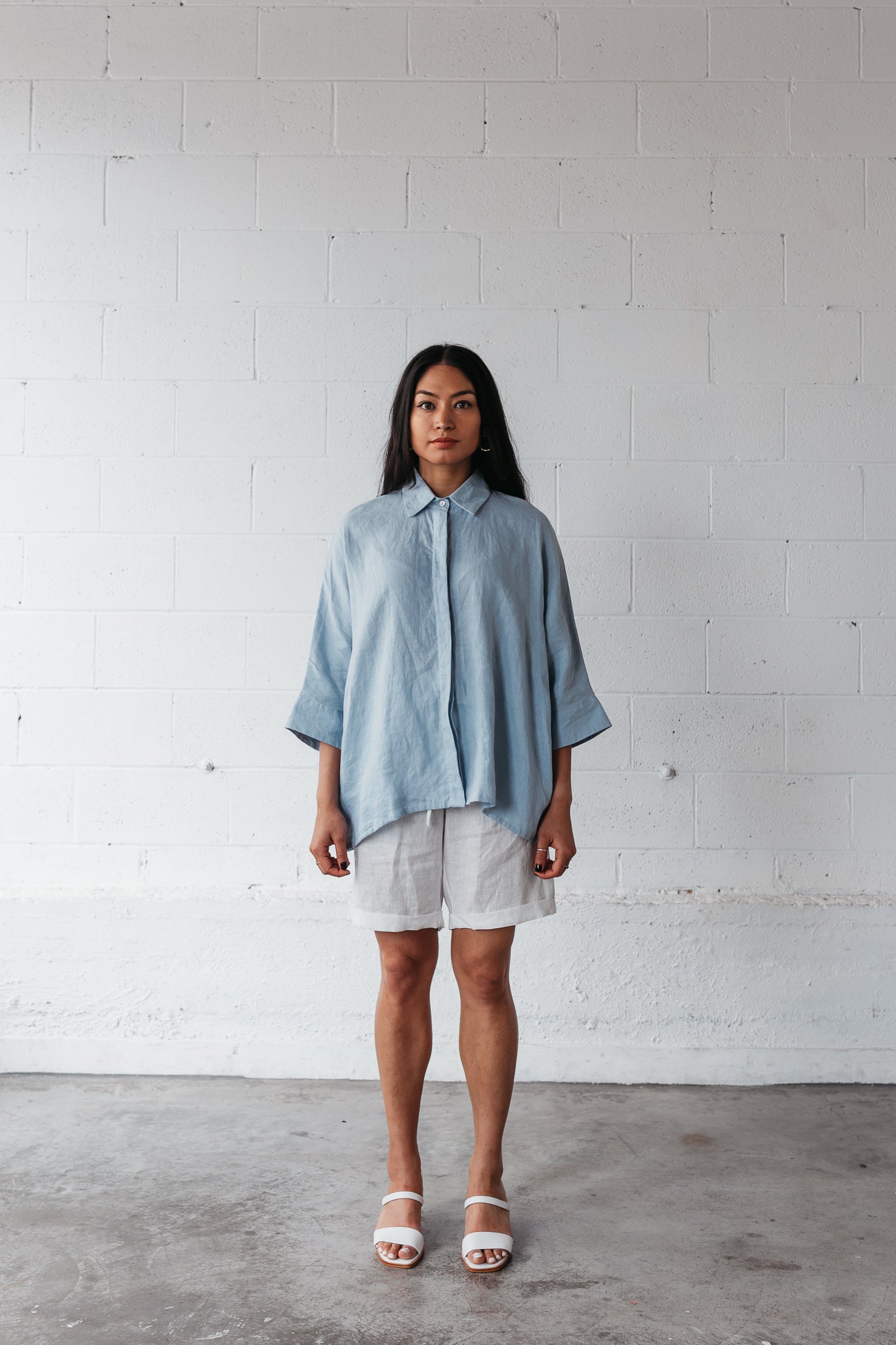 MGSC Janet Button Up Shirt Sky