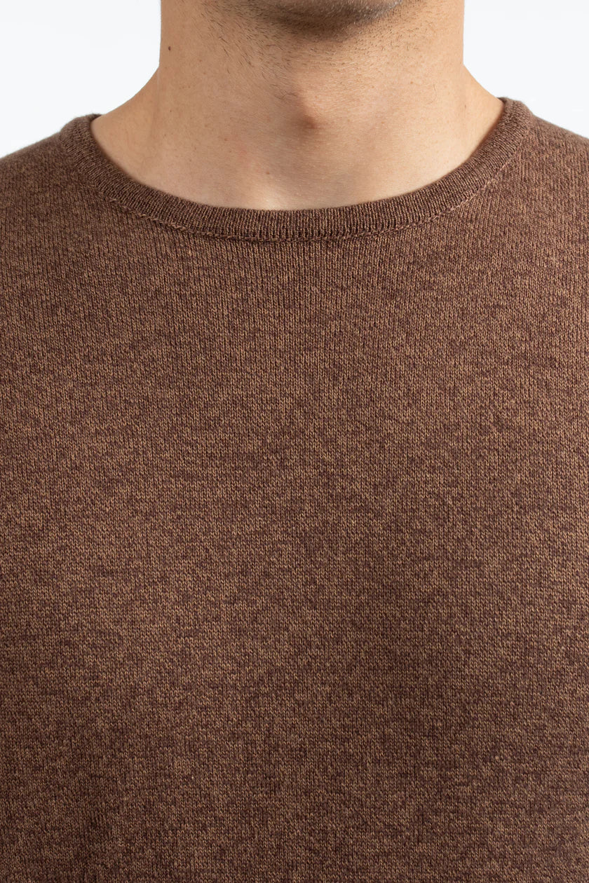 James Harper JHK38 Crewneck Knitwear Mocha