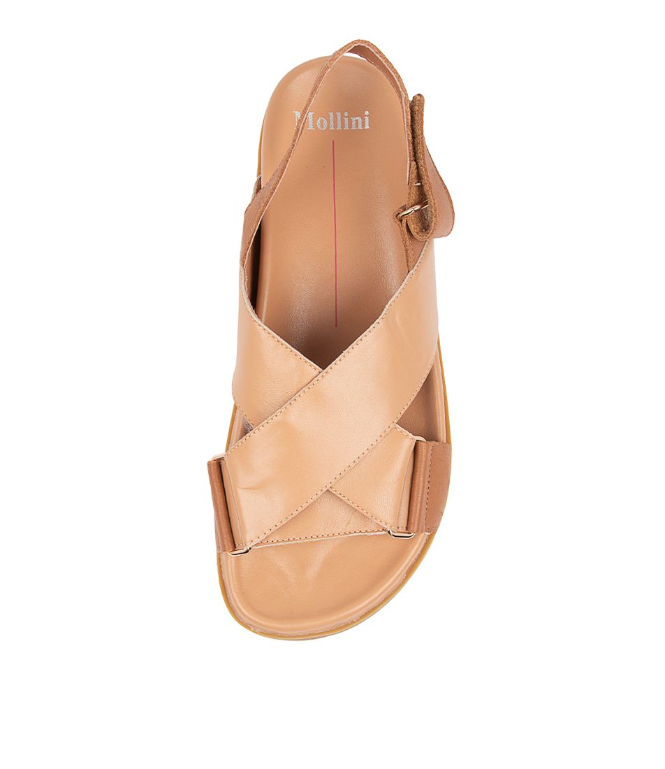 Mollini Haylow Caramel/ Dark Tan Leather