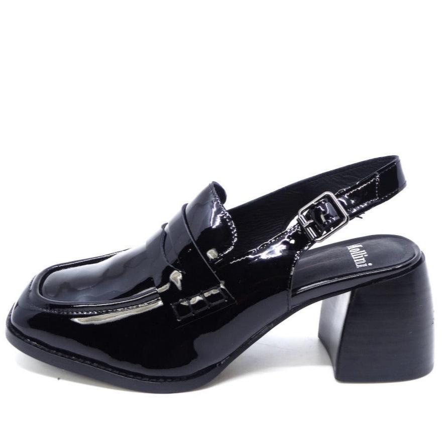 Mollini Peach Black Patent Leather