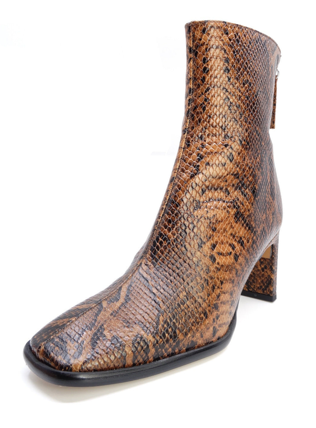 Neo Somaya (Elebro) Brown Snake Print Leather