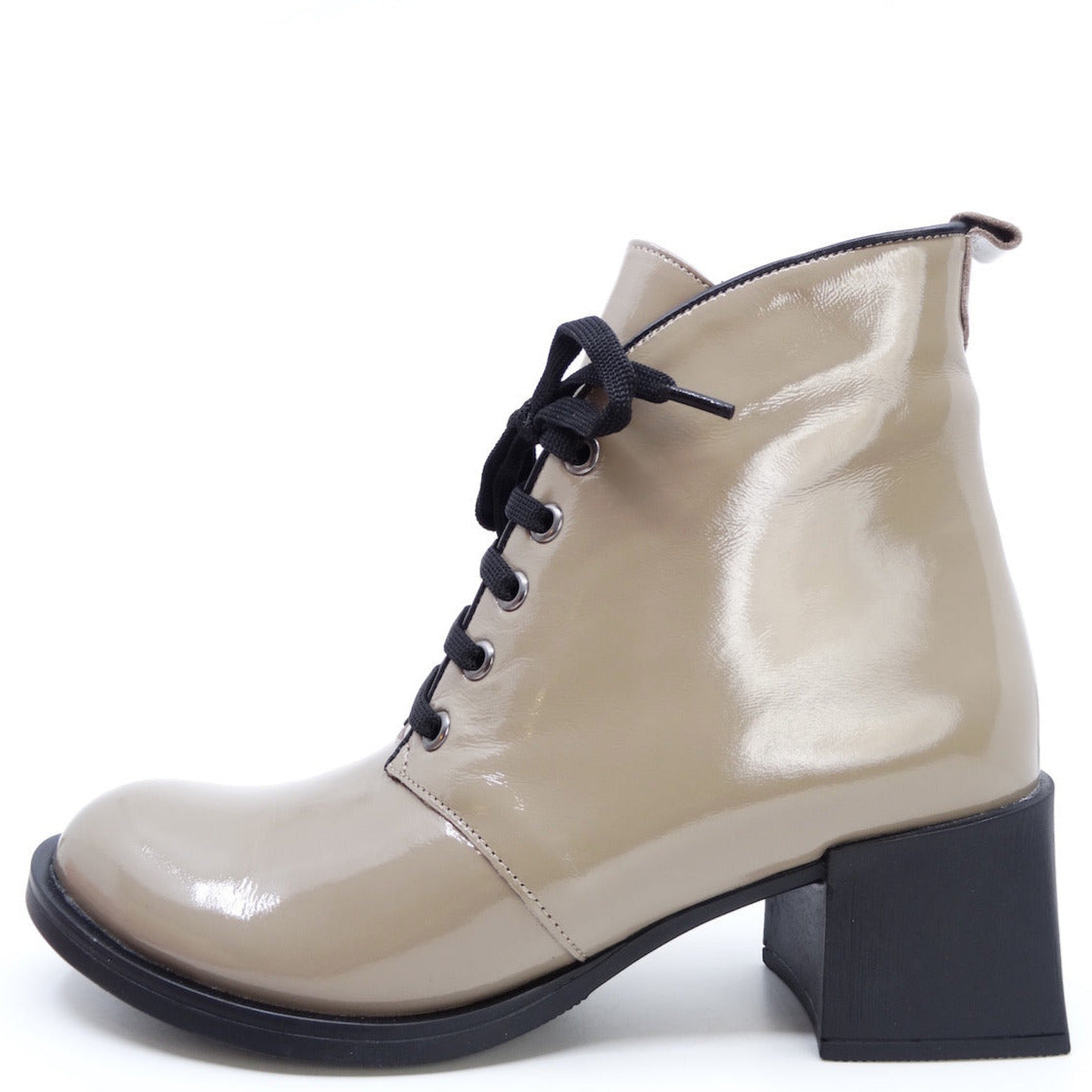 Nu by Neo Amela Taupe Patent Leather