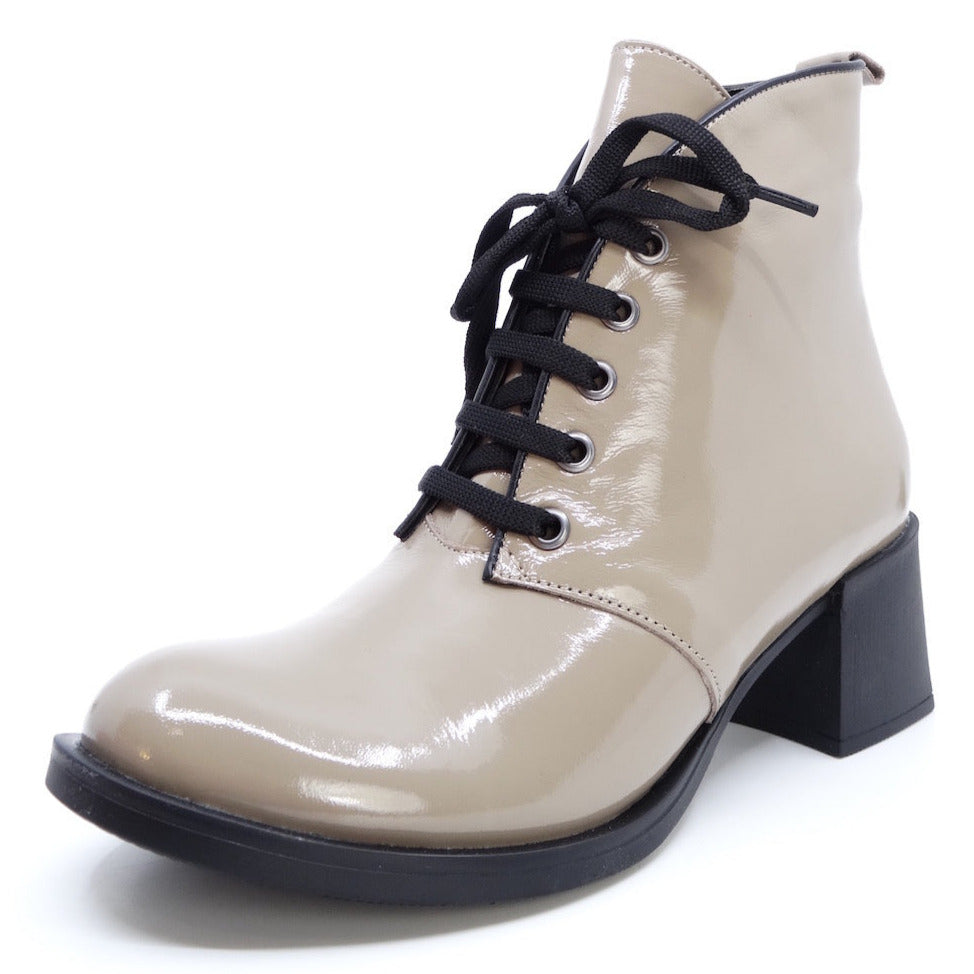 Nu by Neo Amela Taupe Patent Leather