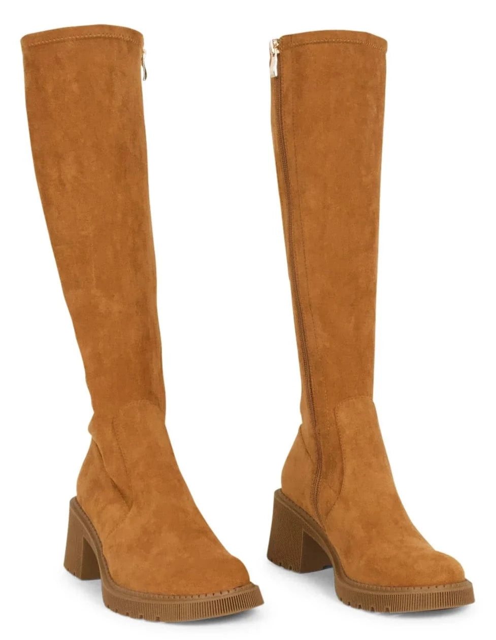 Django & Juliette Zina Tan Stretch Microsuede